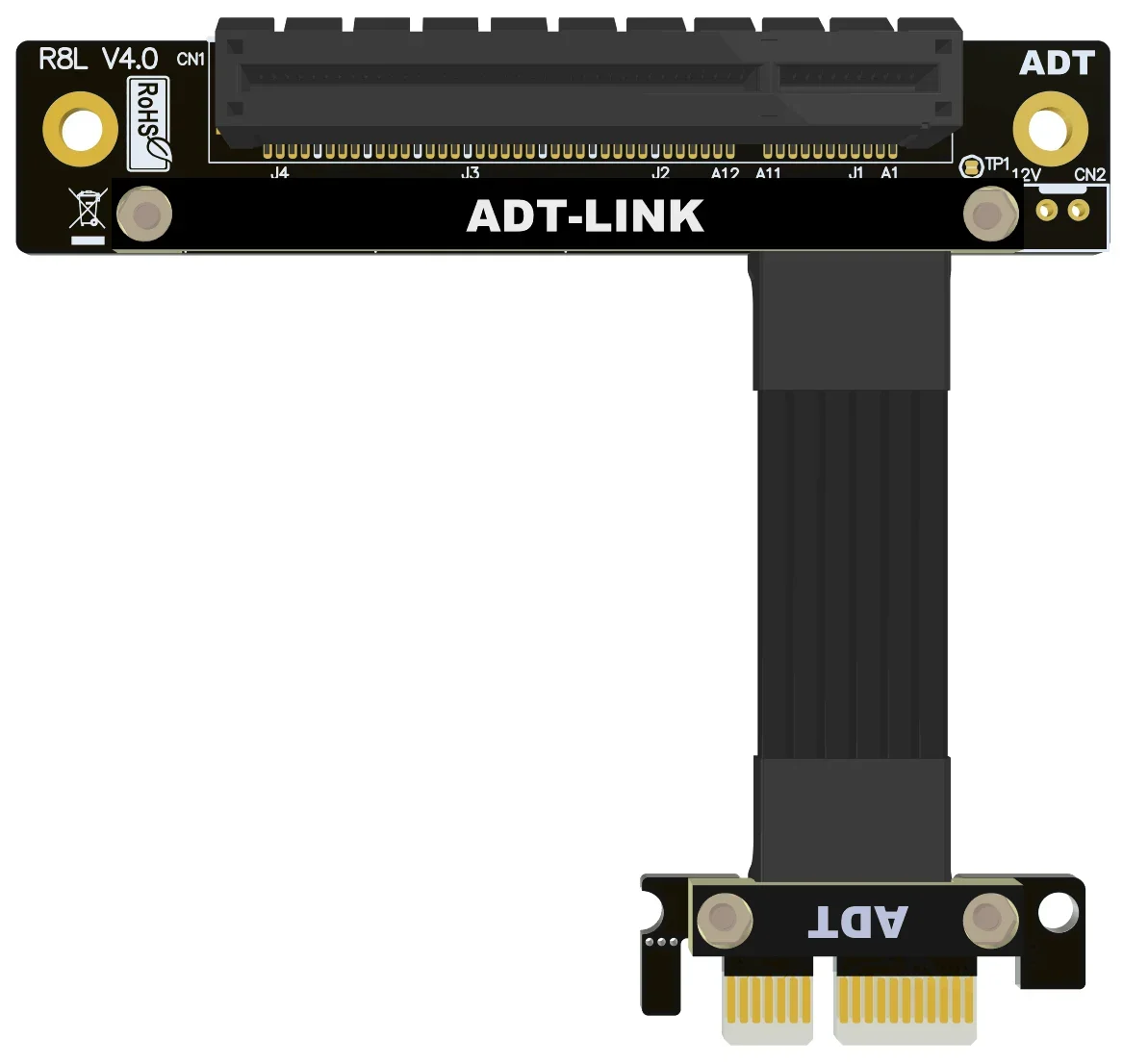 2023 Новый 4.0 PCI-E X1 X8 Удлинительный Кабель Адаптер X1 Поддержка Сетевой карты Жесткий Диск Видеокарта PCIe 4.0 X1 Gen4 16G/bps ADT1