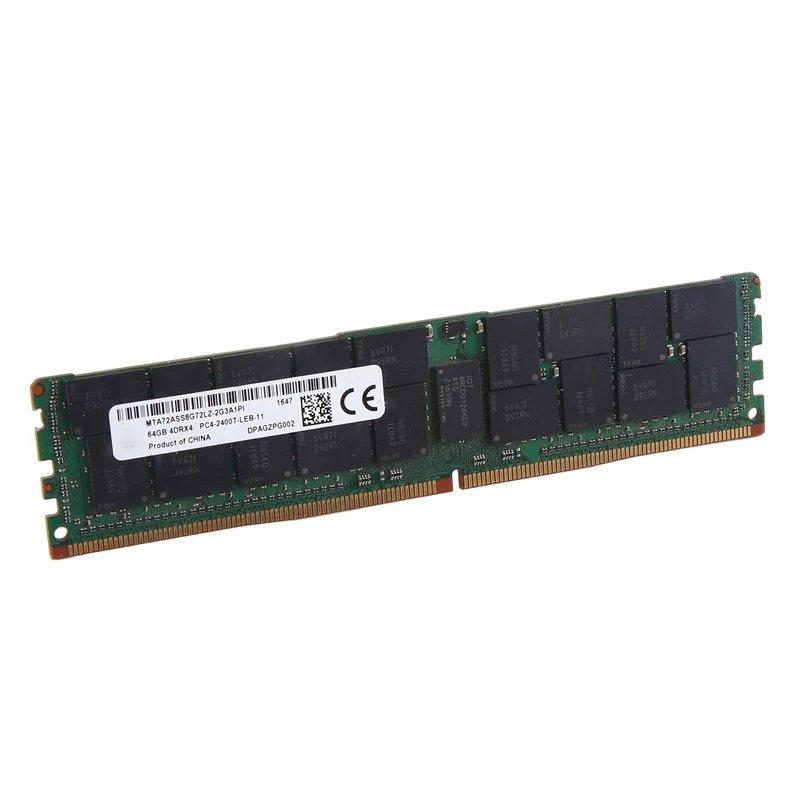 1 ШТ Запасные Части Подходят Для MT 64GB DDR4 Серверная Оперативная память 2400MHz PC4-19200 288PIN 4Drx4 RECC Memory RAM 1.2V REG ECC RAM2