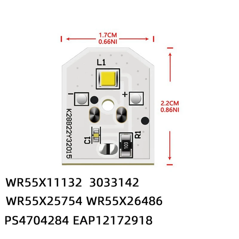 WR55X25754 Холодильник Со Светодиодной Подсветкой Для Холодильника GE WR55X30602 WR55X26486 Запасные Аксессуары Для Ремонта3