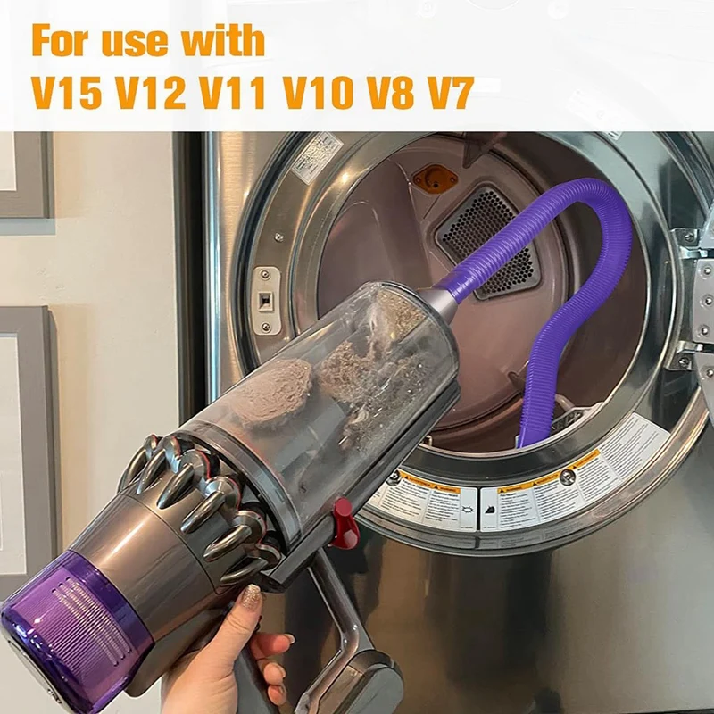 Комплект для очистки вентиляционных отверстий сушилки для Dyson V7 V8 V10 V11 V15 Щетка для удаления ворса сушилки Вакуумный шланг Насадка для удаления ворса Запасные части4
