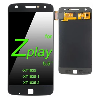 AMOLED ЖК-дисплей Для Moto Z Play ЖК-дисплей С Сенсорным экраном Дигитайзер Для Moto Z Play LCD Pantalla Полная Сборка XT1635 XT1635-02