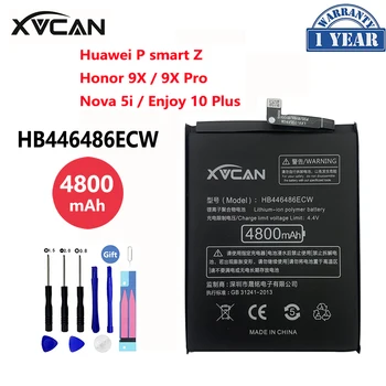 Оригинальный XVCAN HB446486ECW 4800 мАч Аккумулятор Для Huawei P smart Z Honor 9X Honor9X Pro Nova 5i Enjoy 10 Plus Phone Bateria