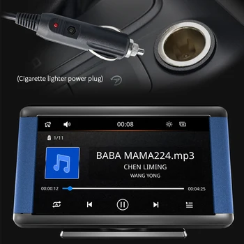 7-Дюймовый Автомобильный Радиоприемник С Сенсорным экраном Беспроводной Carplay Android Auto MP5 Плеер Встроенный Динамик Mirrorlink Камера заднего Вида WiFi 2.4 G/5G