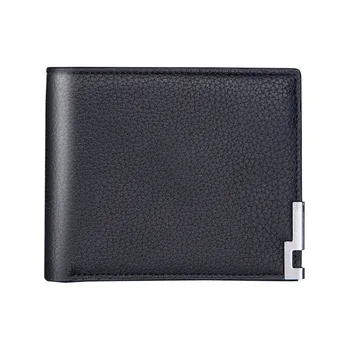 Мужской кошелек-портмоне короткого дизайна из ультратонкой искусственной кожи, модные для денег, монет, удостоверения личности