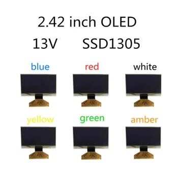 2,42-дюймовый OLED-дисплей 128*64 Точечный Матричный SSD1309 Драйвер UG-2864ASGPG14 Припой 31PIN Зеленый/Синий/Желтый /Белый OLED-дисплей