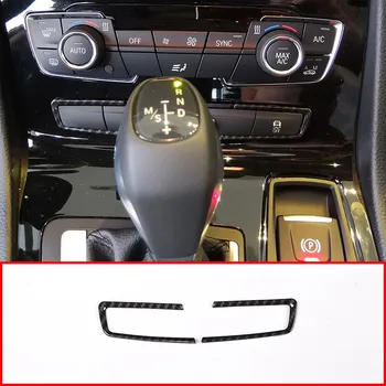рамка кнопки режима центральной консоли в стиле ABS из углеродного волокна 2шт для BMW 2 серии F45 F46 218i 2015-2017 Автомобильные аксессуары