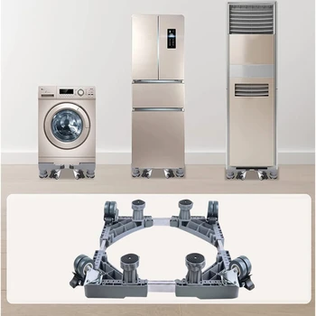 Многофункциональное основание для стиральной машины, Регулируемое основание для холодильника, Подвижный роликовый кронштейн, Колесо для ванной комнаты, кухонные принадлежности